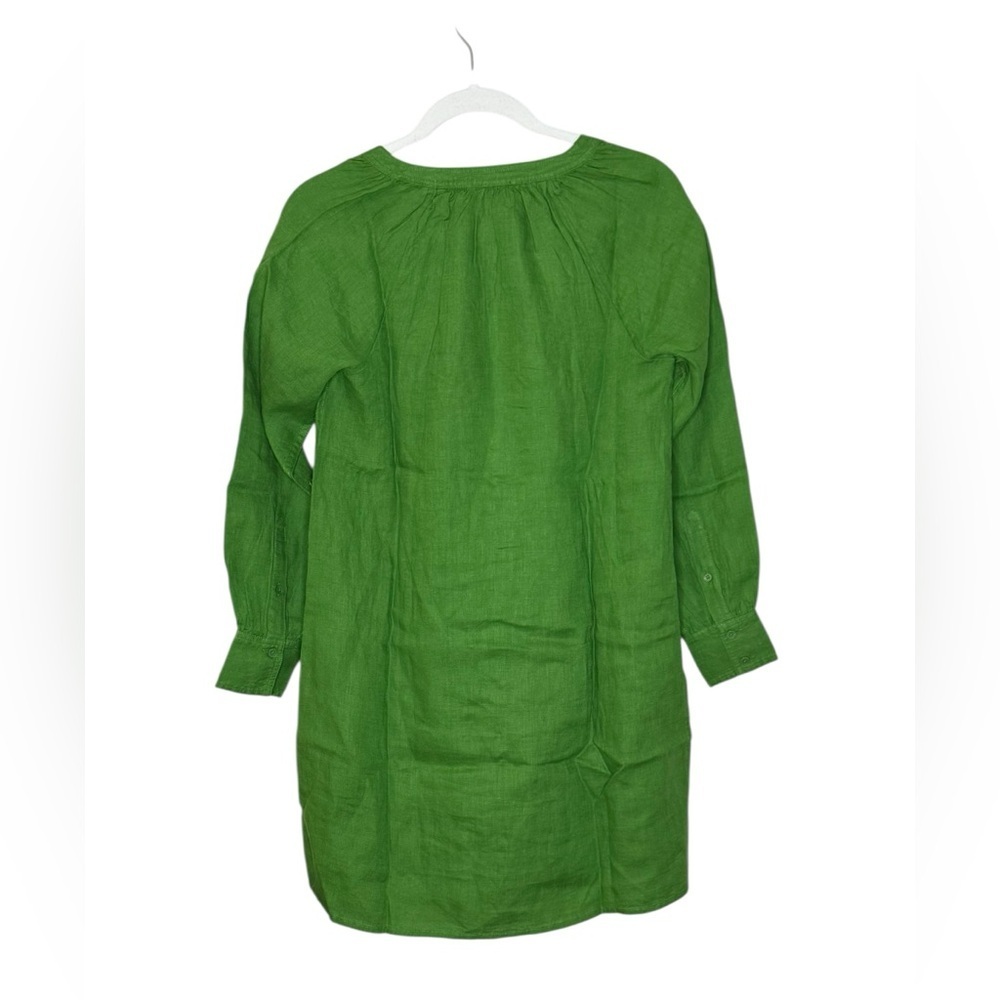 J. Crew Womens Petra Mini Linen Dress NWT XXS Kelly Green - Picture 4 of 10